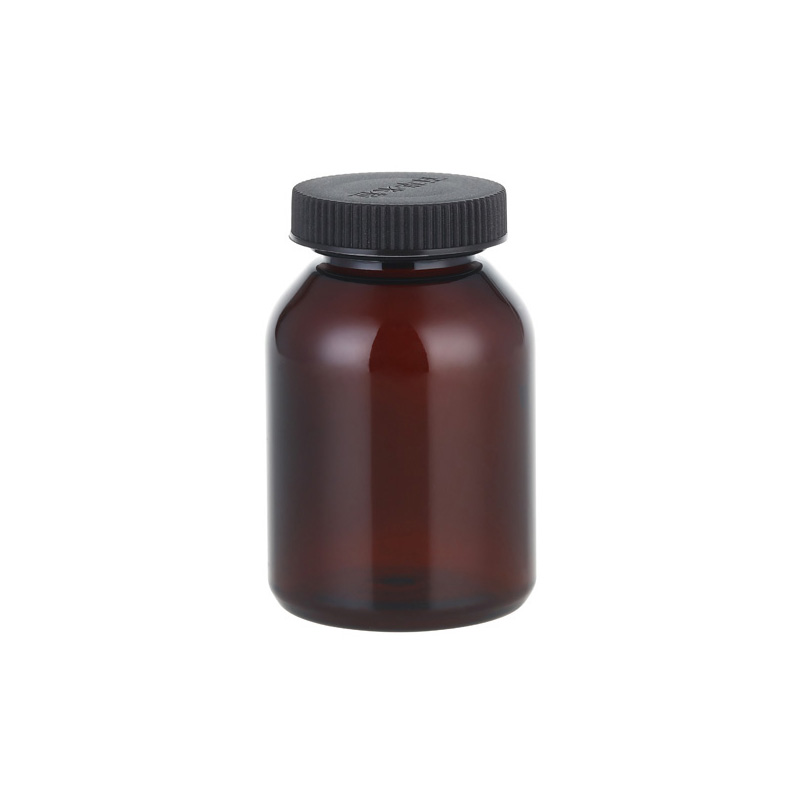 PET Amber Snap-Fit Capsule Bottle 100ml